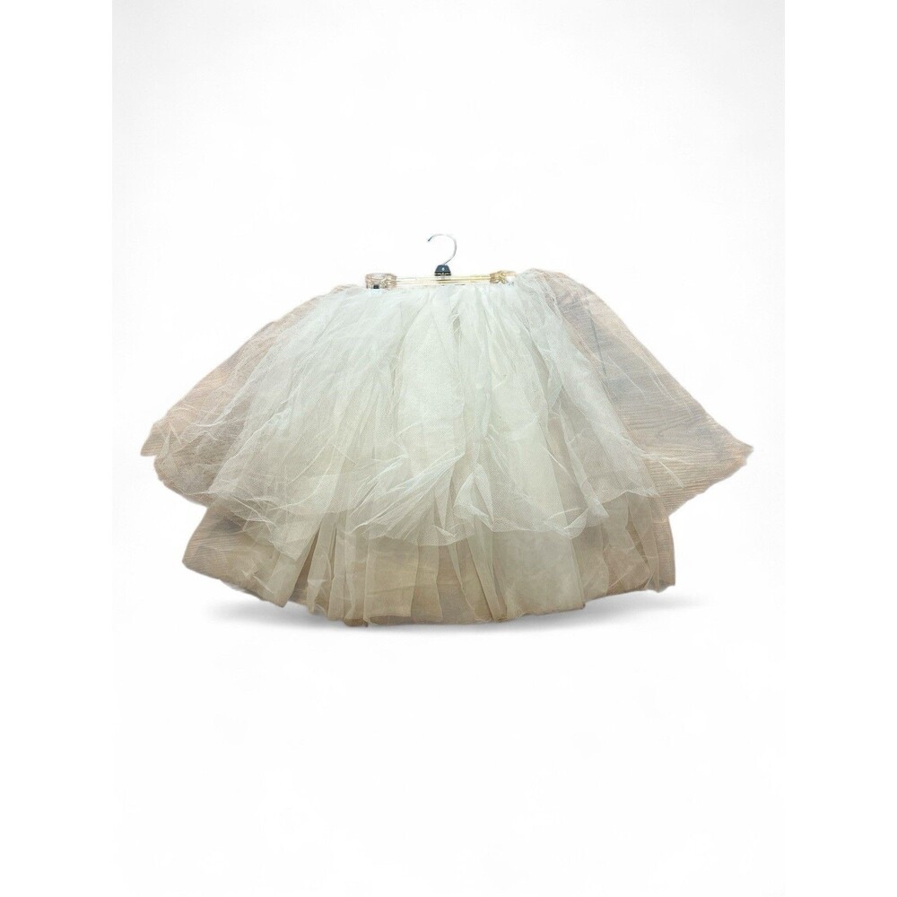 Leo's Dancewear Child White‎ Elastic Tulle Tutu Dance Halloween Costume Recital